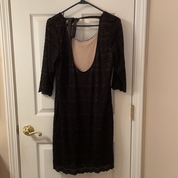 Black Ralph Lauren Lace Dress - Picture 2 of 3